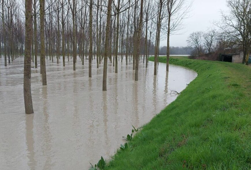 Il fiume Enza supera la soglia rossa, allarmato il sindaco Guerra, da oggi allerta arancione per piogge