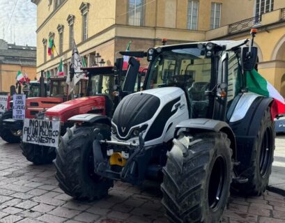 Protesta dei trattori a Parma