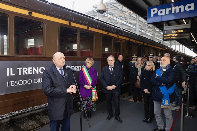 Treno del Ricordo 2024 alla stazione di Parma, intervento del Ministro Gilberto Pichetto Fratin