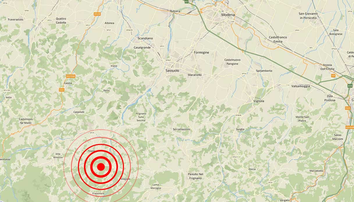 Le scosse continuano in provincia di Parma - terremoto