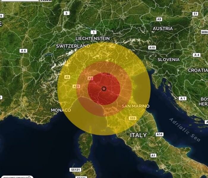 La terra trema a Parma e Modena, scosse lievi ma multiple