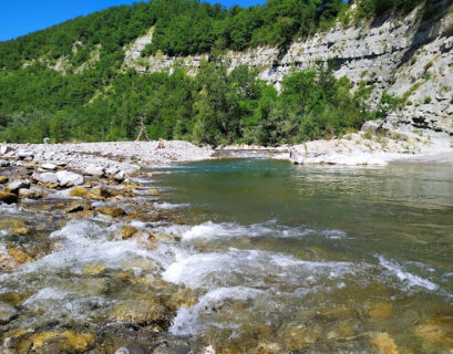 Il livello di soglia del fiume Enza sta lentamente rientrando