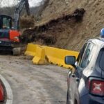 Frana a Pieve di Tiedoli, nel comune di Borgotaro