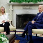 Incontro fra Joe Biden e Giorgia Meloni, si discute della presidenza italiana al G7