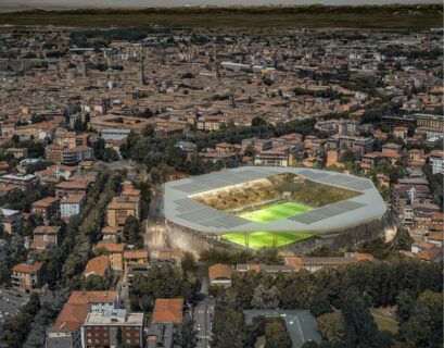 Una panoramica del progetto per il nuovo stadio di Parma: i lavori cominceranno nel 2025